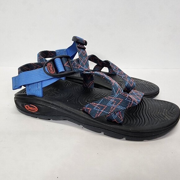 WOMEN'S CHACO Z/VOLV sandals size 7 blue black‎ hiking outdoor beach - Picture 2 of 10